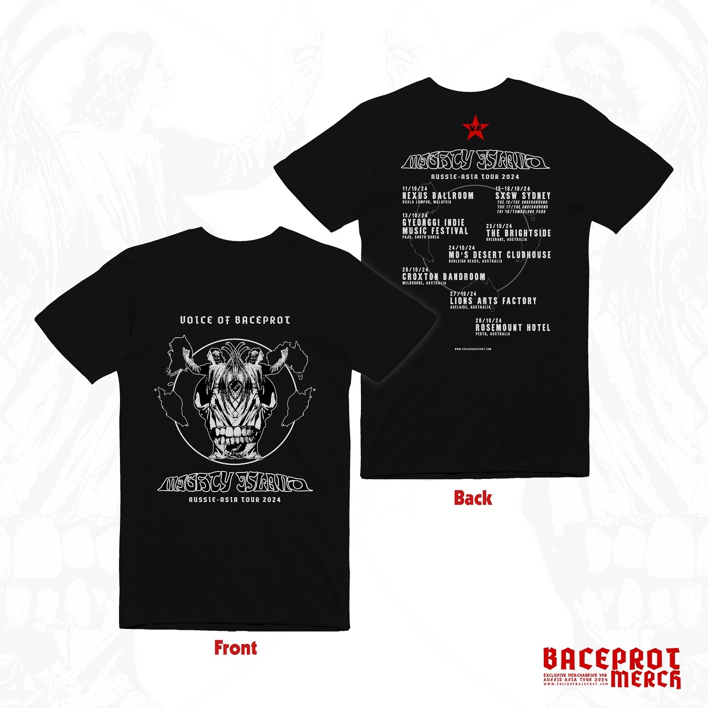 T-SHIRT MIGHTY ISLAND AUSSIE-ASIA TOUR 2024